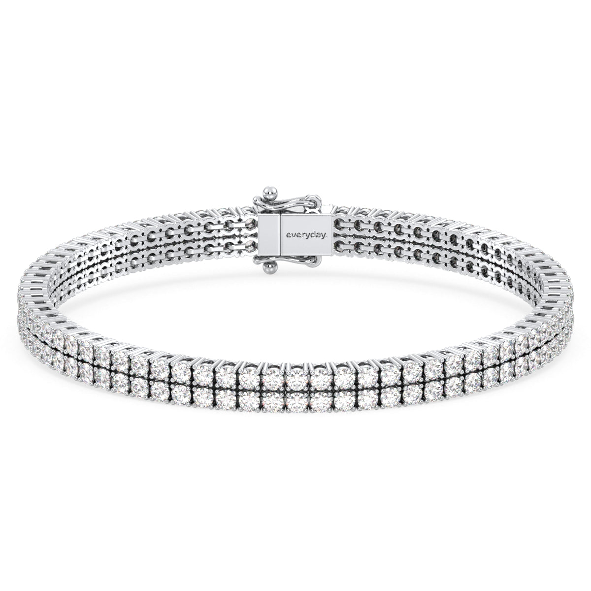 THEODORA LAB GROWN DIAMOND CLASSIC DOUBLE TENNIS BRACLET, GOLD