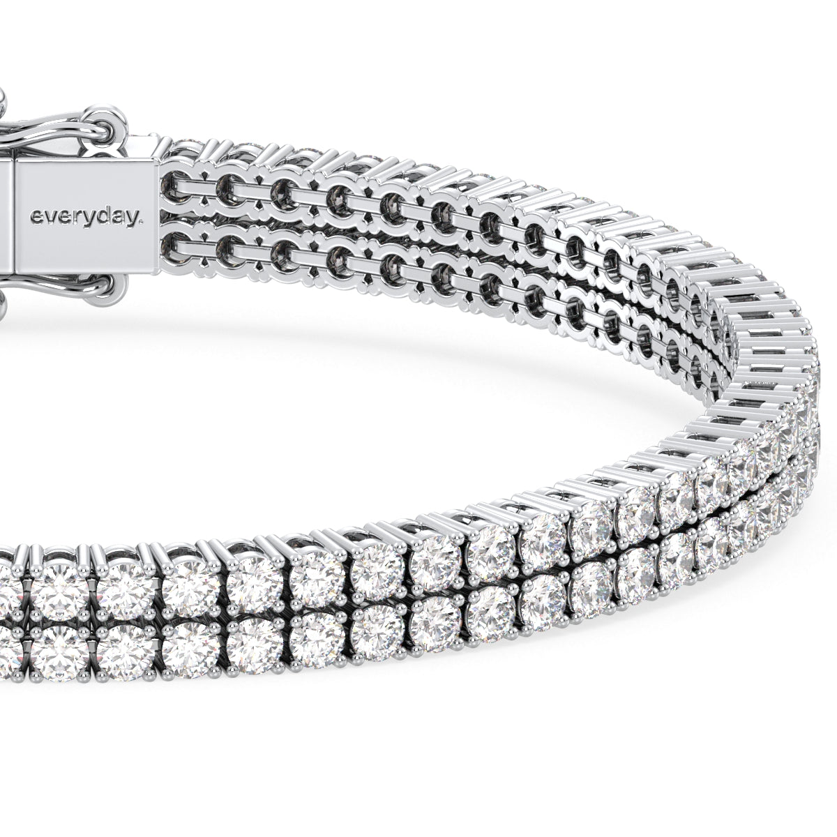 THEODORA LAB GROWN DIAMOND CLASSIC DOUBLE TENNIS BRACLET, GOLD