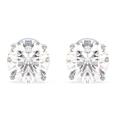 SOPHIA ROUND CUT LAB GROWN DIAMOND SOLITAIRE EAR STUDS, GOLD