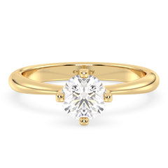 SOPHIA ROUND CUT LAB GROWN DIAMOND SOLITAIRE CLASSIC ENGAGEMENT RING, GOLD