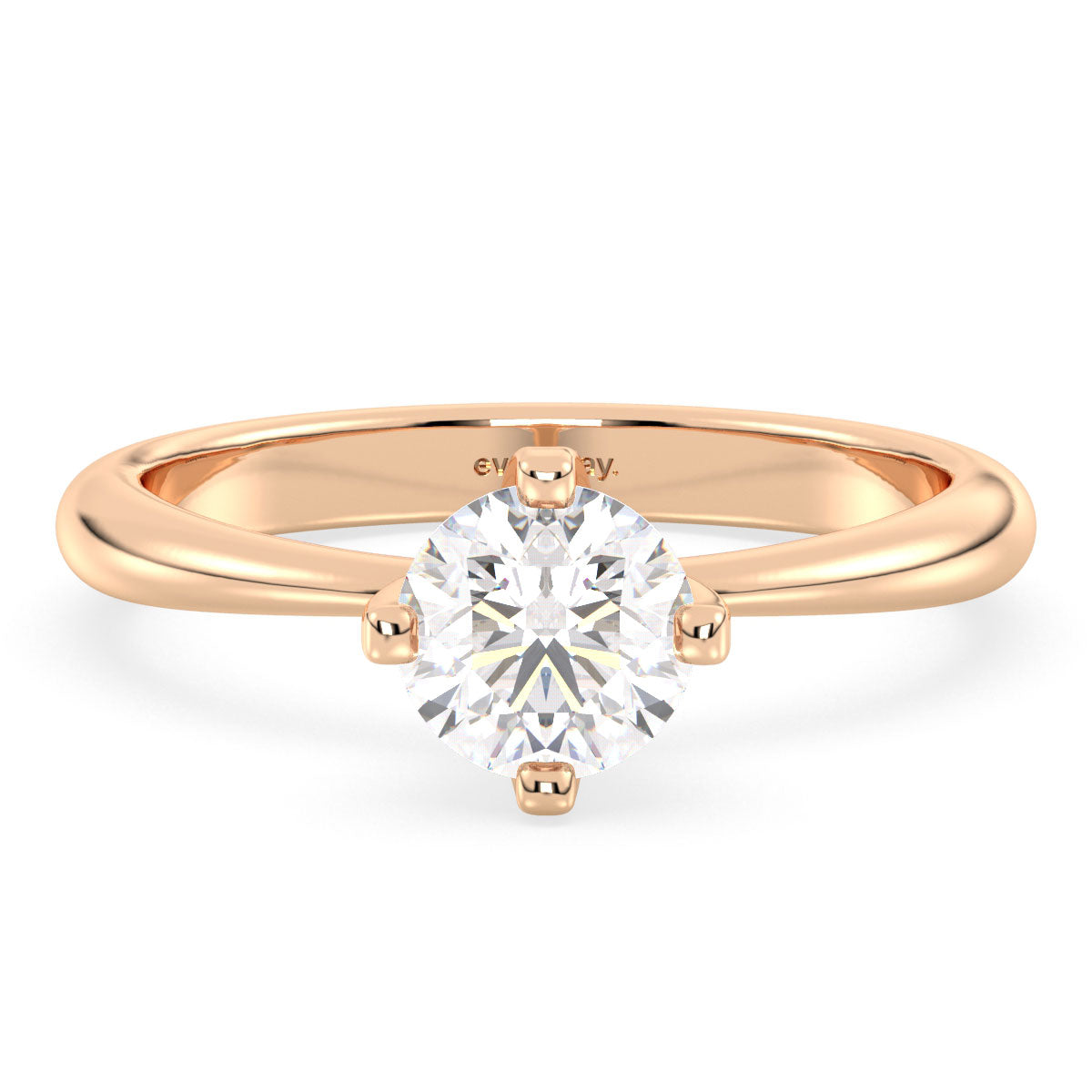 SOPHIA ROUND CUT LAB GROWN DIAMOND SOLITAIRE CLASSIC ENGAGEMENT RING, GOLD