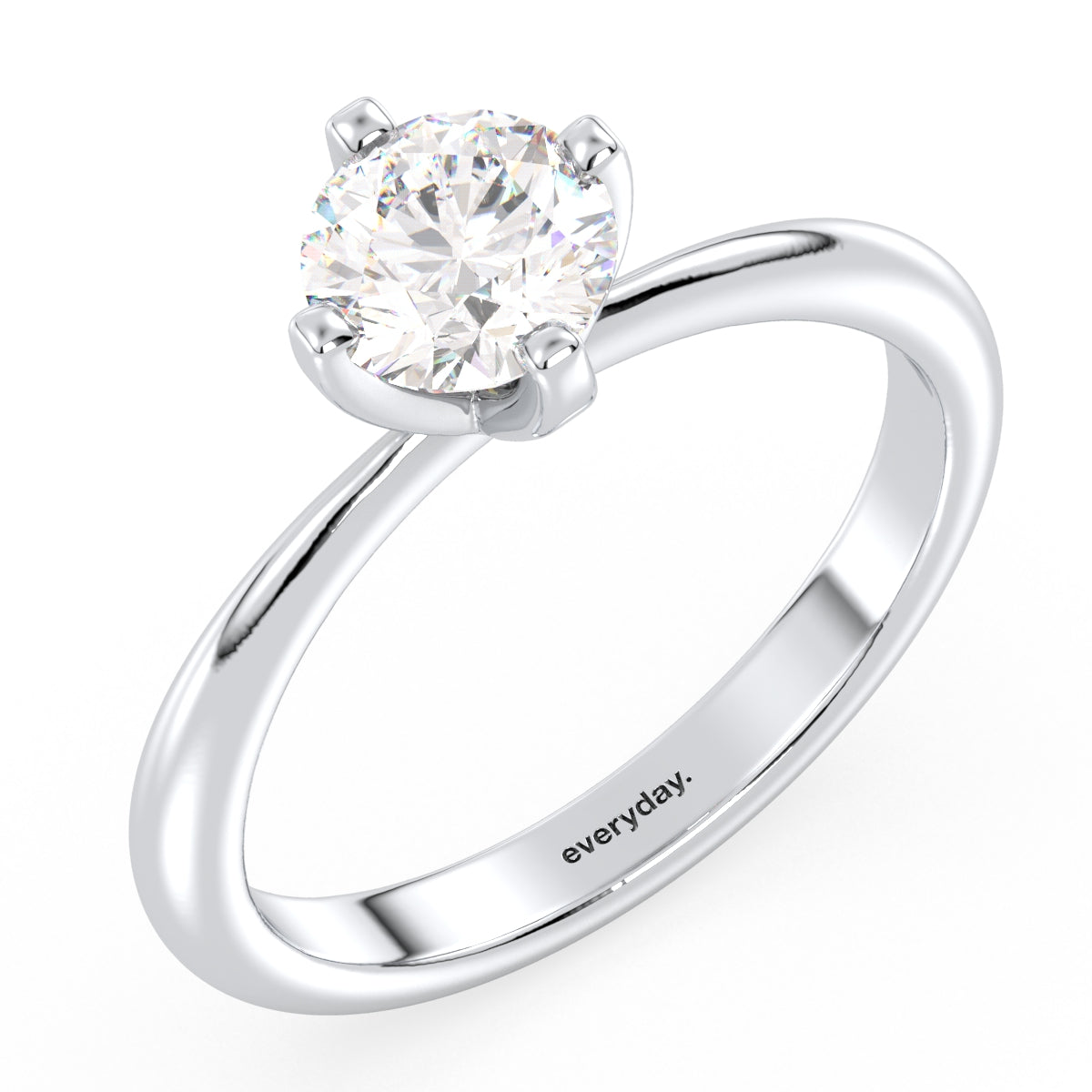 SOPHIA ROUND CUT LAB GROWN DIAMOND SOLITAIRE CLASSIC ENGAGEMENT RING, GOLD