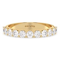 ROSE LAB GROWN DIAMOND HALF ETERNITY RING, GOLD