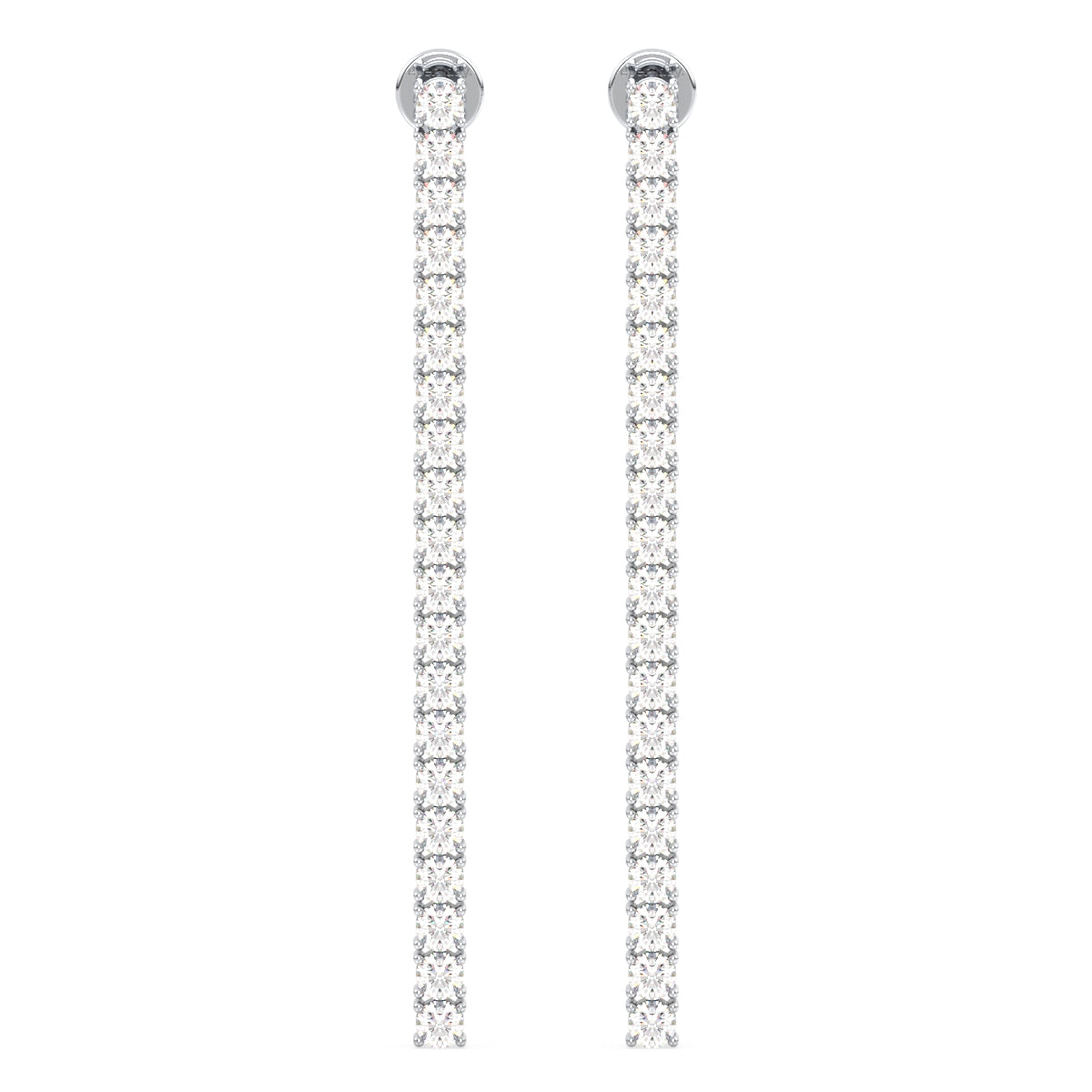 THEODORA LAB GROWN DIAMOND TENNIS EARRINGS, GOLD