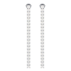 THEODORA LAB GROWN DIAMOND TENNIS EARRINGS, GOLD