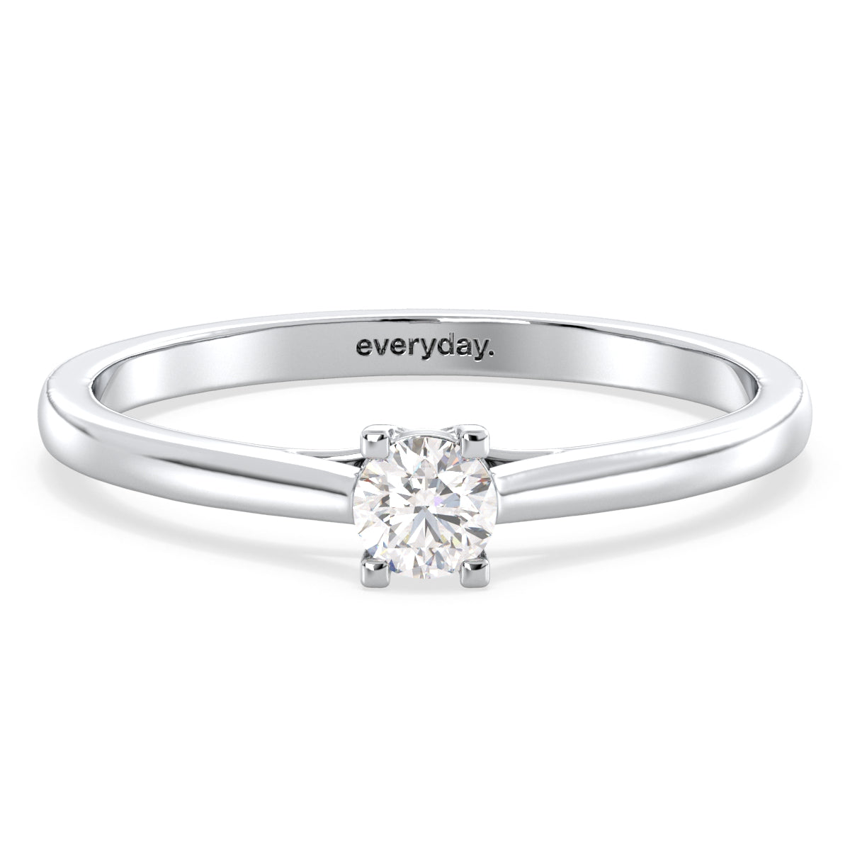 SOPHIA DAINTY ROUND CUT LAB GROWN DIAMOND ELEGANT ENGAGEMENT RING, GOLD