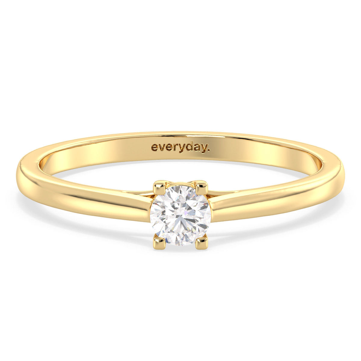 SOPHIA DAINTY ROUND CUT LAB GROWN DIAMOND ELEGANT ENGAGEMENT RING, GOLD