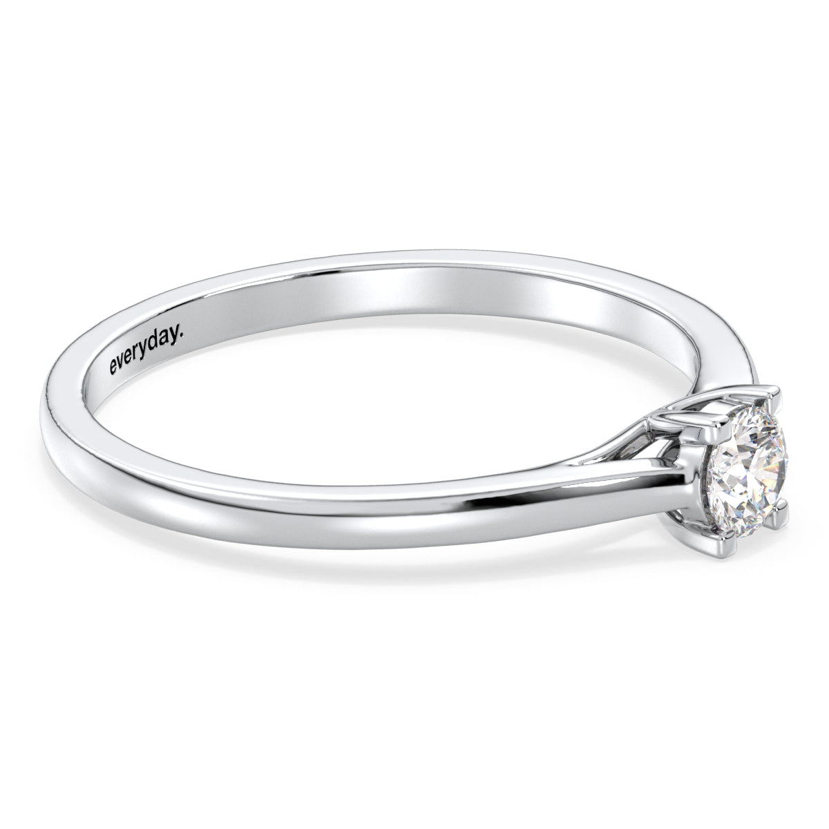 SOPHIA DAINTY ROUND CUT LAB GROWN DIAMOND ELEGANT ENGAGEMENT RING, GOLD