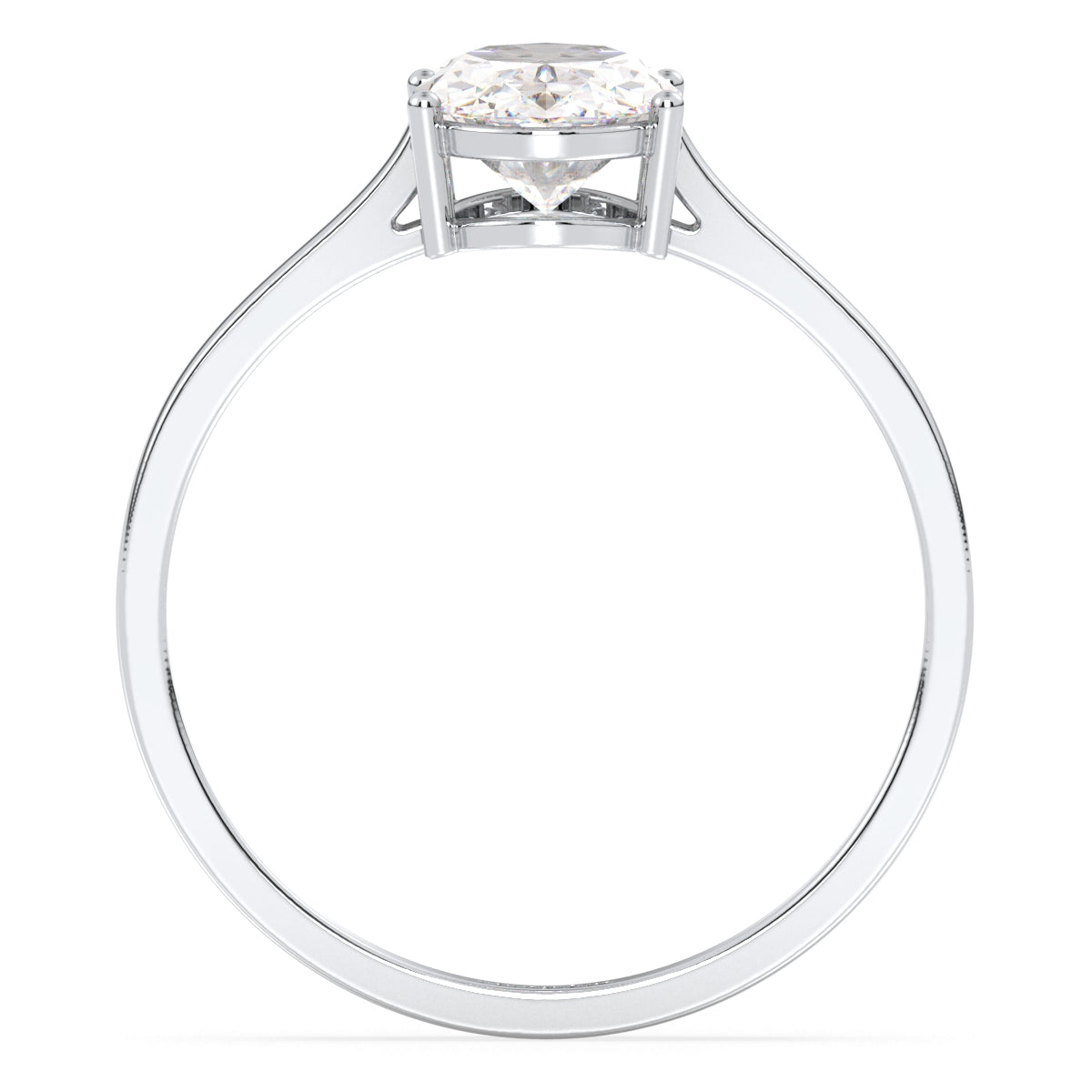 IRENE OVAL CUT LAB GROWN DIAMOND SOLITAIRE CLASSIC ENGAGEMENT RING, GOLD