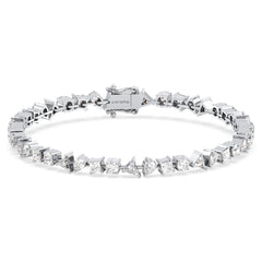 THEODORA MULTI CUT LAB GROWN DIAMOND TENNIS BRACELET, GOLD