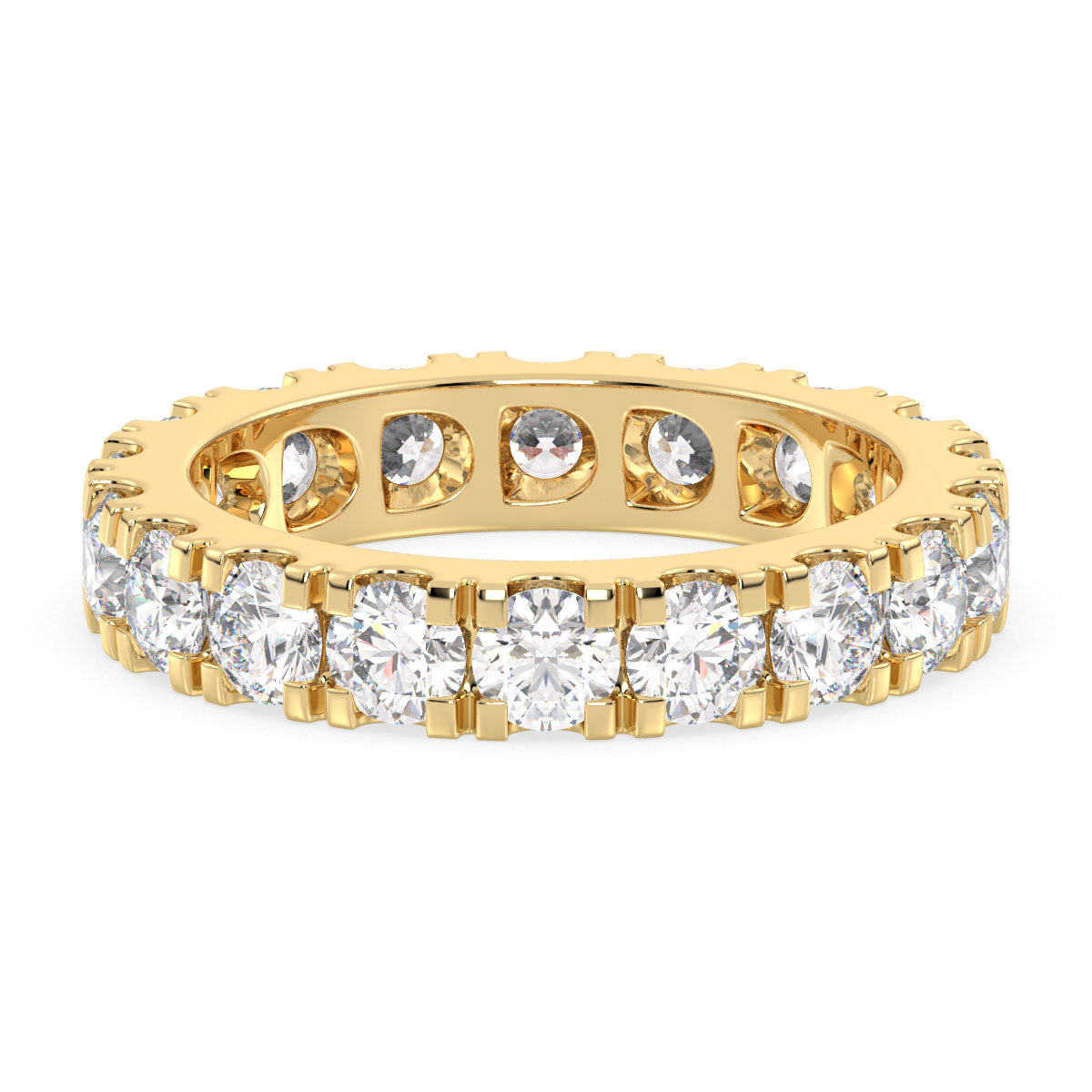 ROSE LAB GROWN DIAMOND CLASSIC ETERNITY STACKABLE WEDDING RING, GOLD