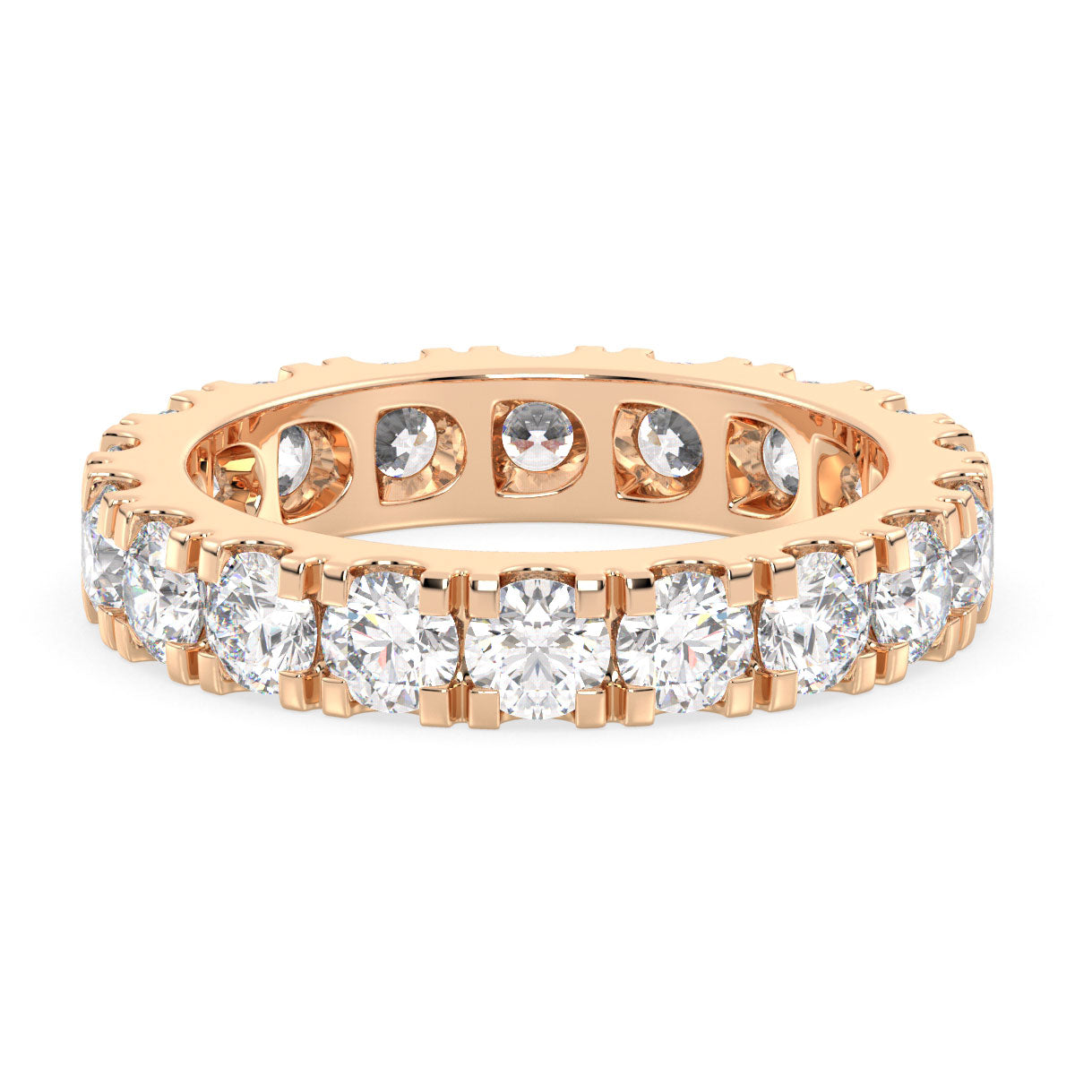 ROSE LAB GROWN DIAMOND CLASSIC ETERNITY STACKABLE WEDDING RING, GOLD