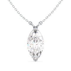 LILETTA MARQUISE CUT LAB GROWN DIAMOND SOLITAIRE, RIVIÈRE NECKLET, GOLD