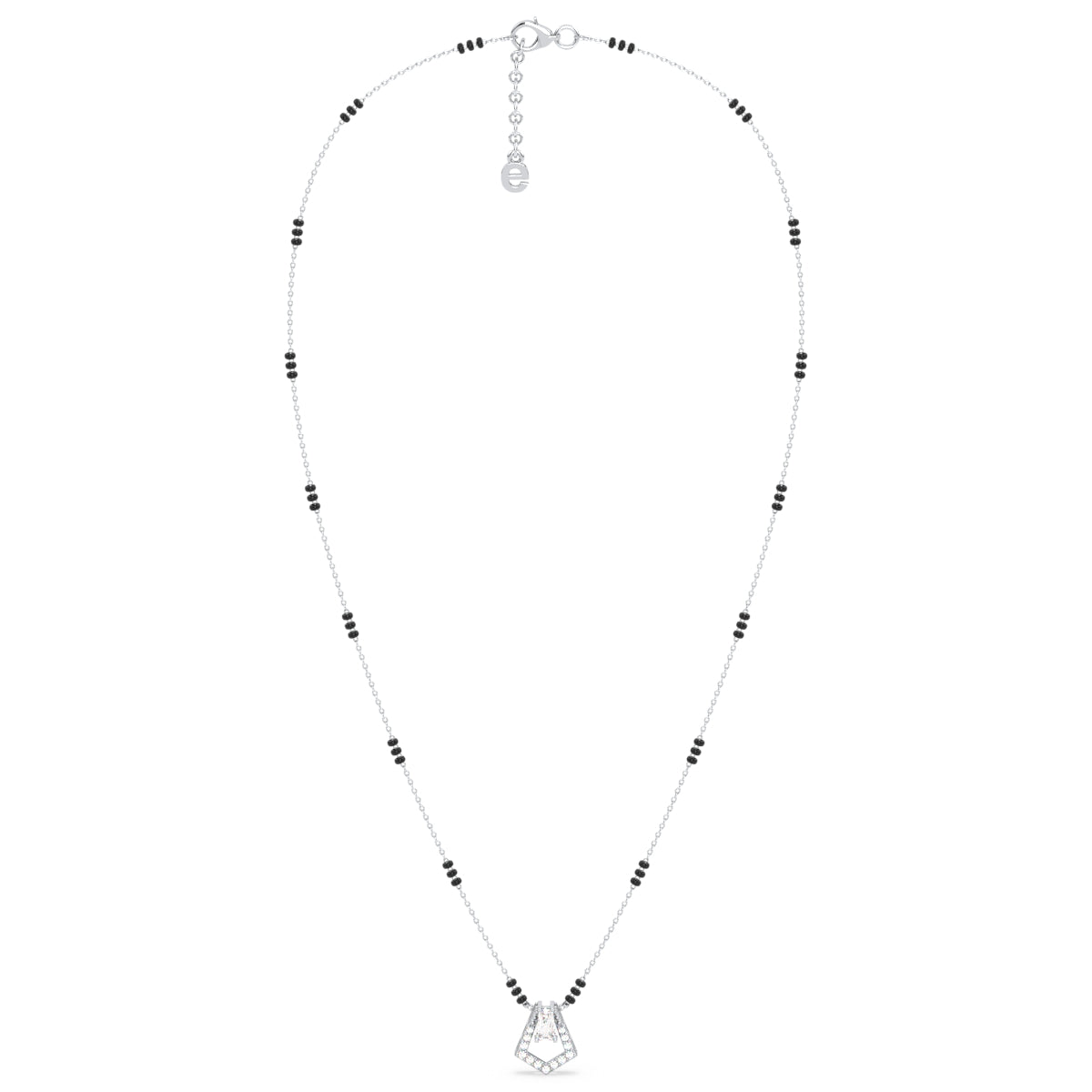 THEA BAGUETTE AND ROUND CUT LAB GROWN DIAMOND ELEGANT MANGALSUTRA, GOLD