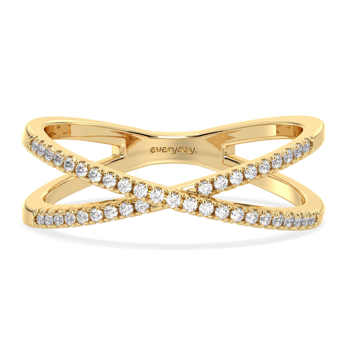 DAISY CLASSIC LAB GROWN DIAMOND STACKABLE INFINTY RING, GOLD