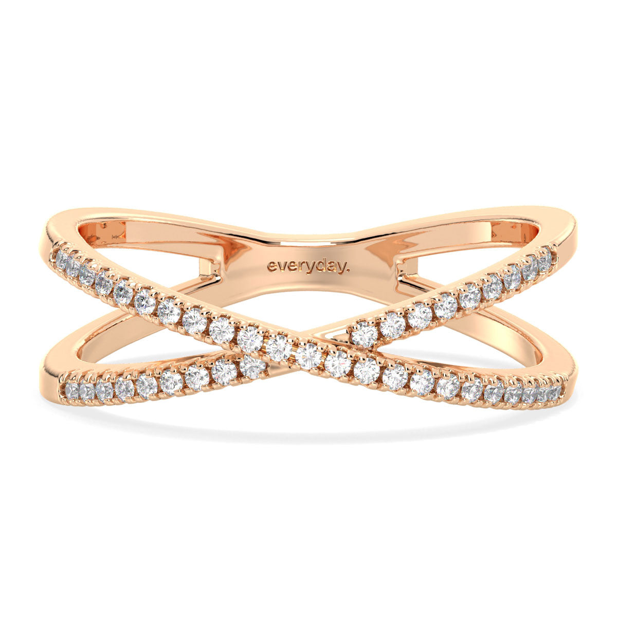 DAISY CLASSIC LAB GROWN DIAMOND STACKABLE INFINTY RING, GOLD