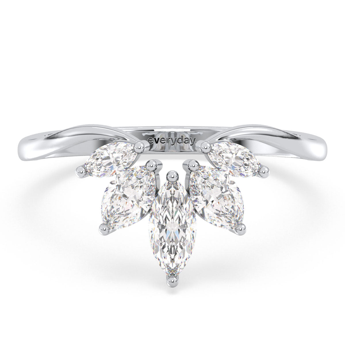 LILETTA MARQUISE CUT LAB GROWN DIAMONDS ANNIVERSARY GIFTING RING, GOLD