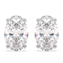 IRENE OVAL CUT LAB GROWN DIAMOND SOLITAIRE EAR STUDS, GOLD