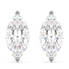 LILETTA MARQUISE CUT LAB GROWN DIAMOND SOLITAIRE CLASSIC EAR STUDS, GOLD