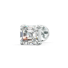 FRANCIS ASSCHER CUT LAB GROWN DIAMOND SOLITAIRE MEN'S EAR STUD, GOLD