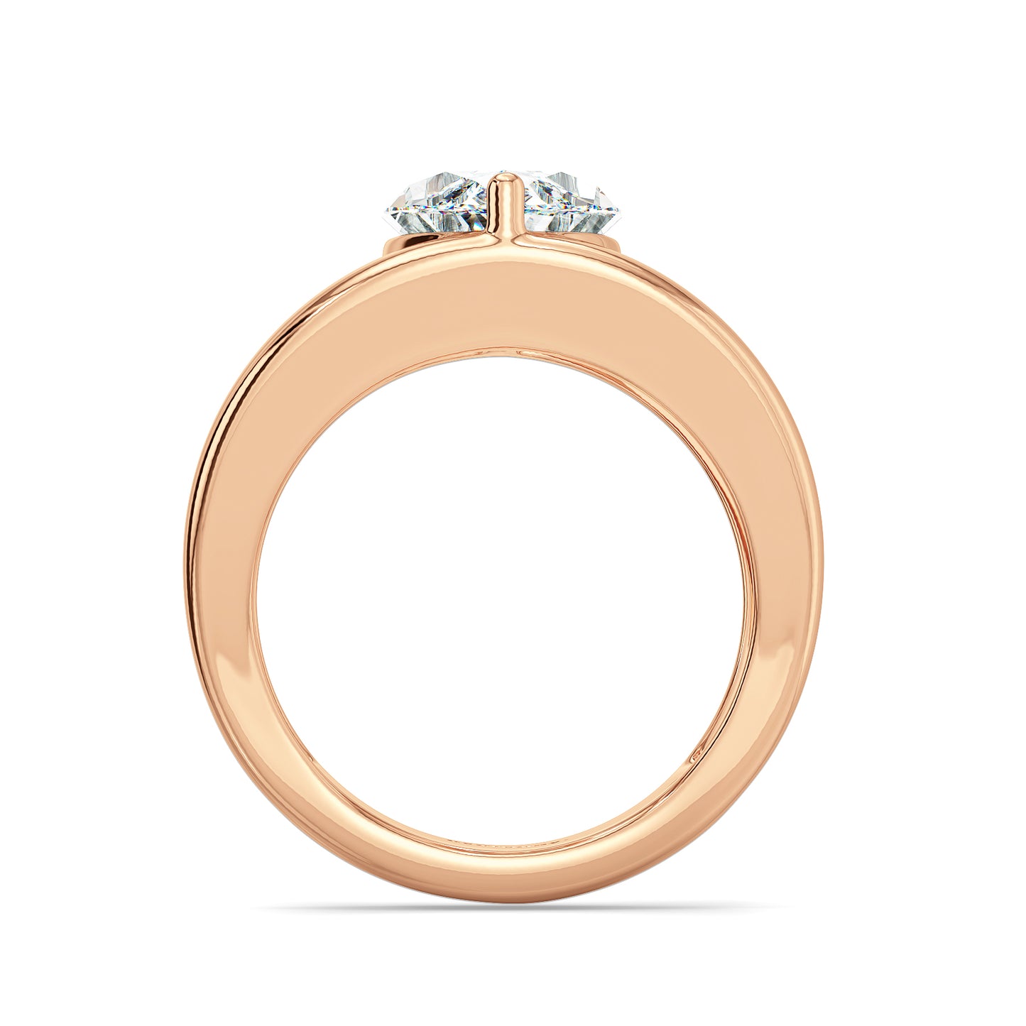 LILETTA MARQUISE CUT LAB GROWN DIAMOND SOLITAIRE SET OPEN SHANK COCKTAIL ENGAGEMENT RING, GOLD